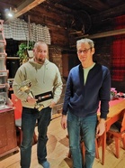 Mikko Lampi ja puheenjohtaja Hannu kivimäki